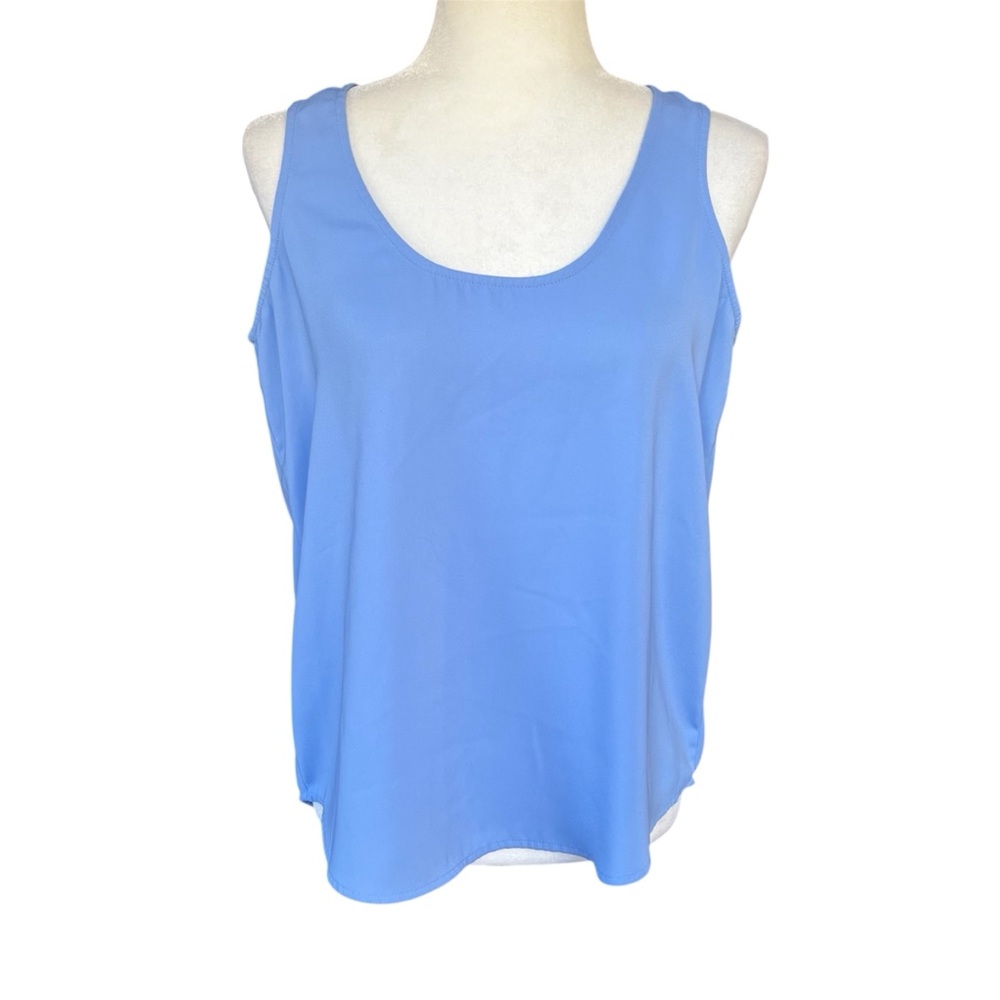 J. Crew Mercantile powder blue lightweight scoop neck tank top Size small